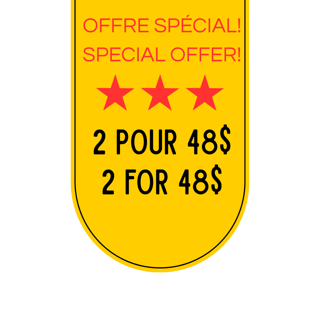 Achète 2 verre pour 48$ | Buy 2 for $48