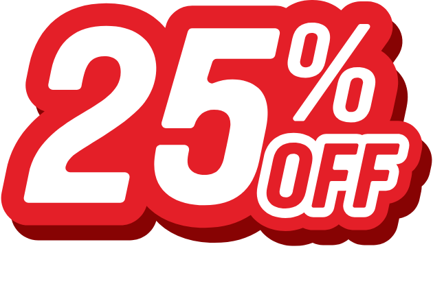 25% off