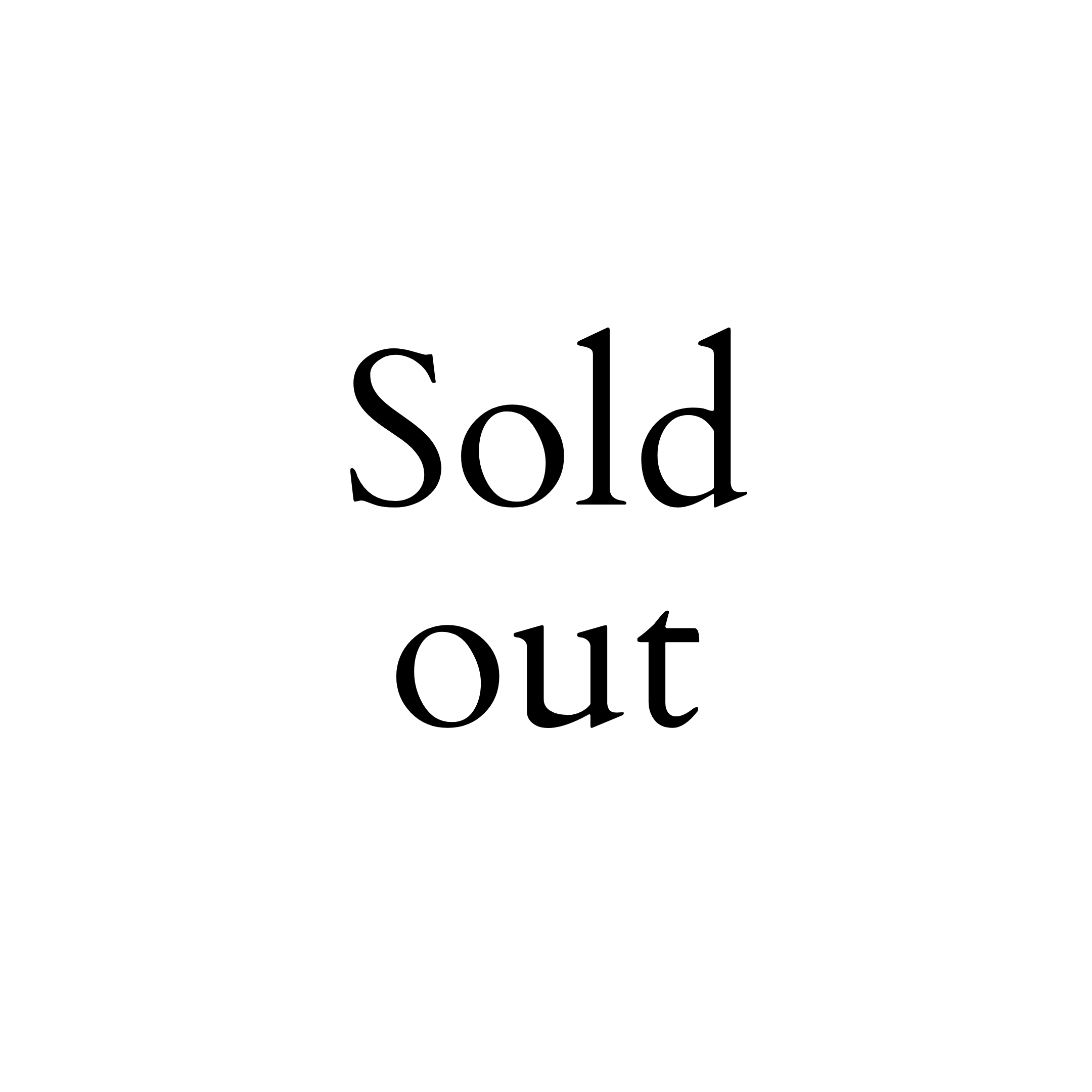 sold out